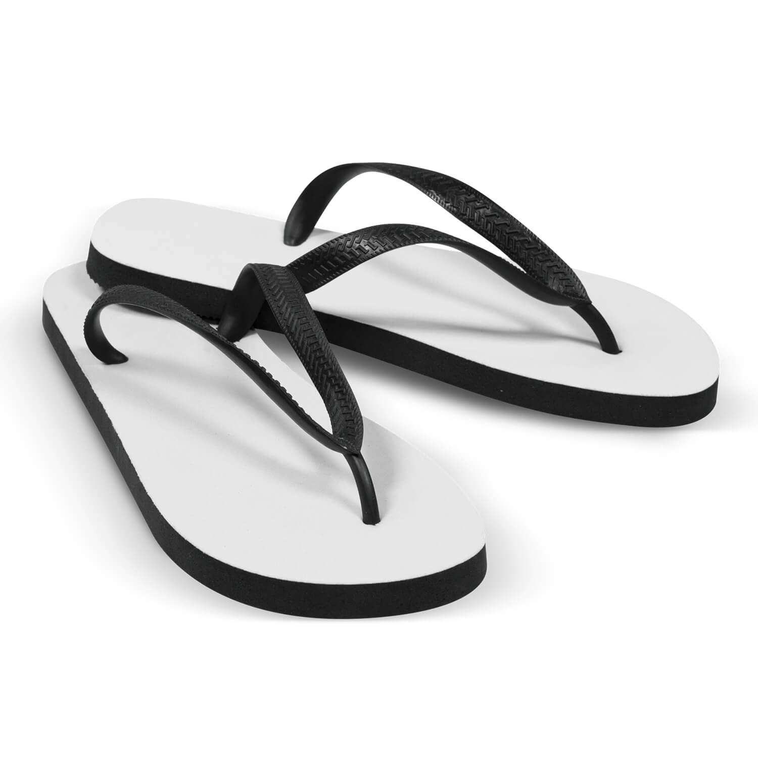 White with Black Thong