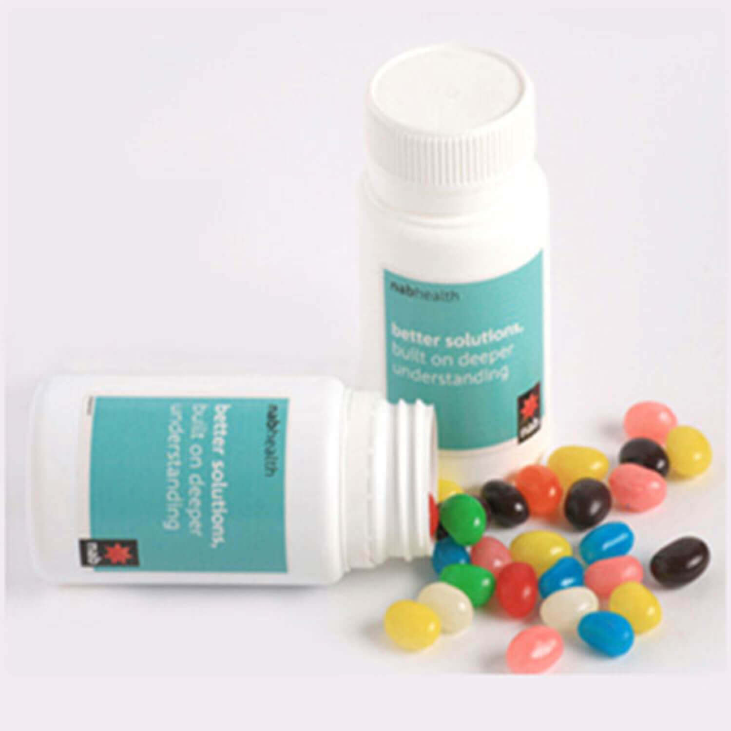 120g Mini Jelly Beans in Pill Jar