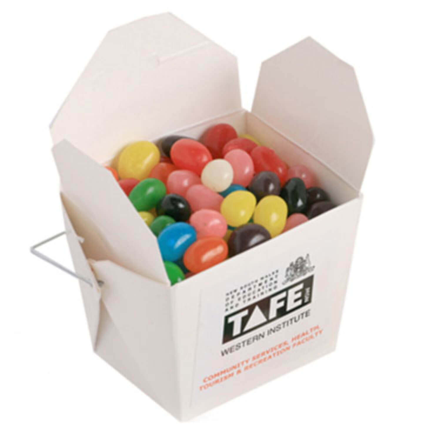 100g Mini Jelly Beans in White Noodle Box