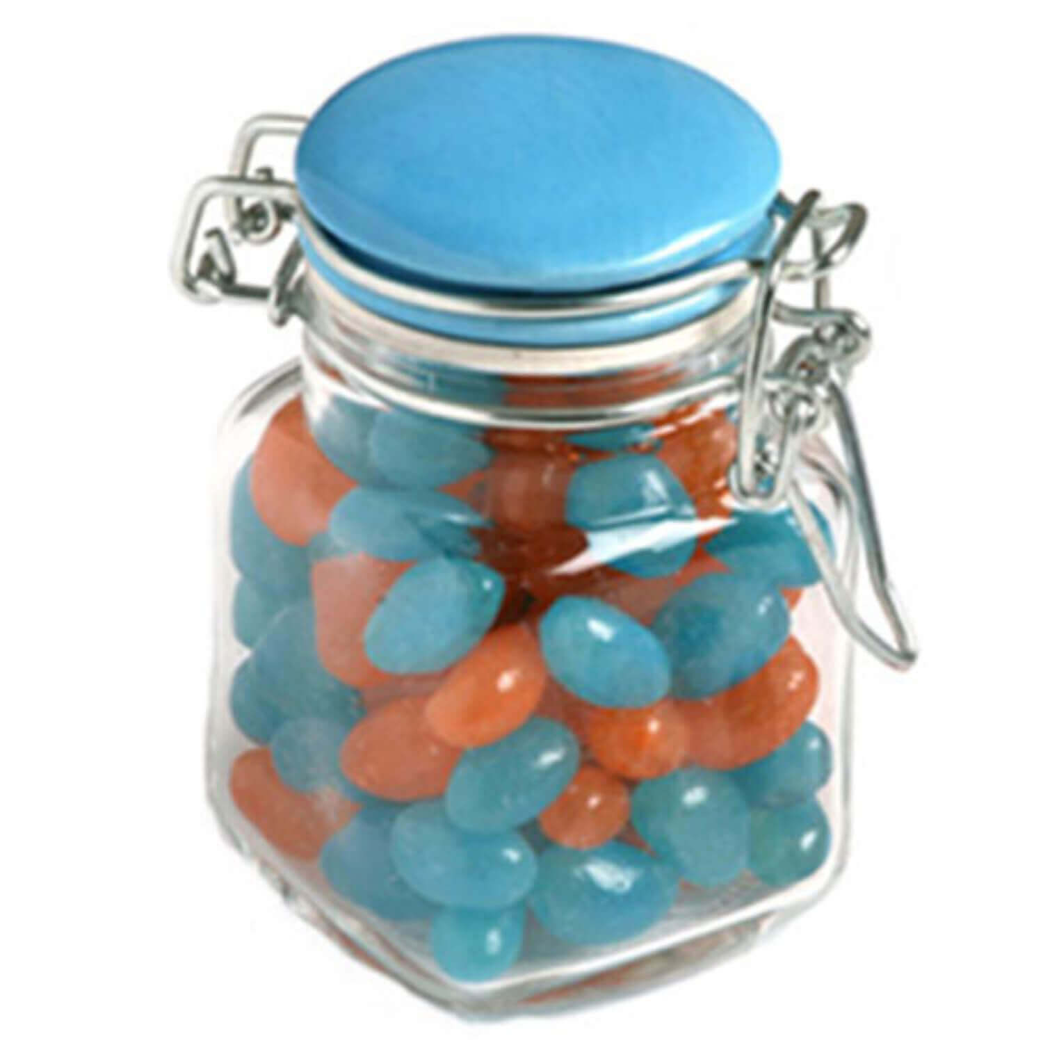 80g Mini Jelly Beans in Glass Clip Lock Jar