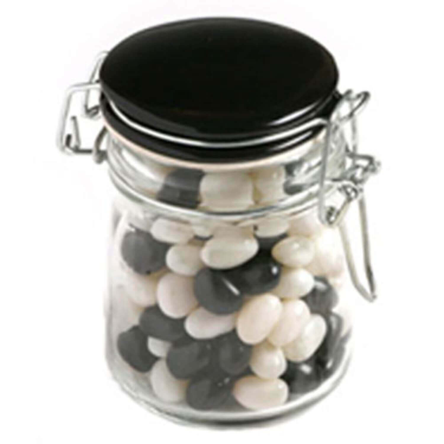 160g Mini Jelly Beans in Glass Clip Lock Jar