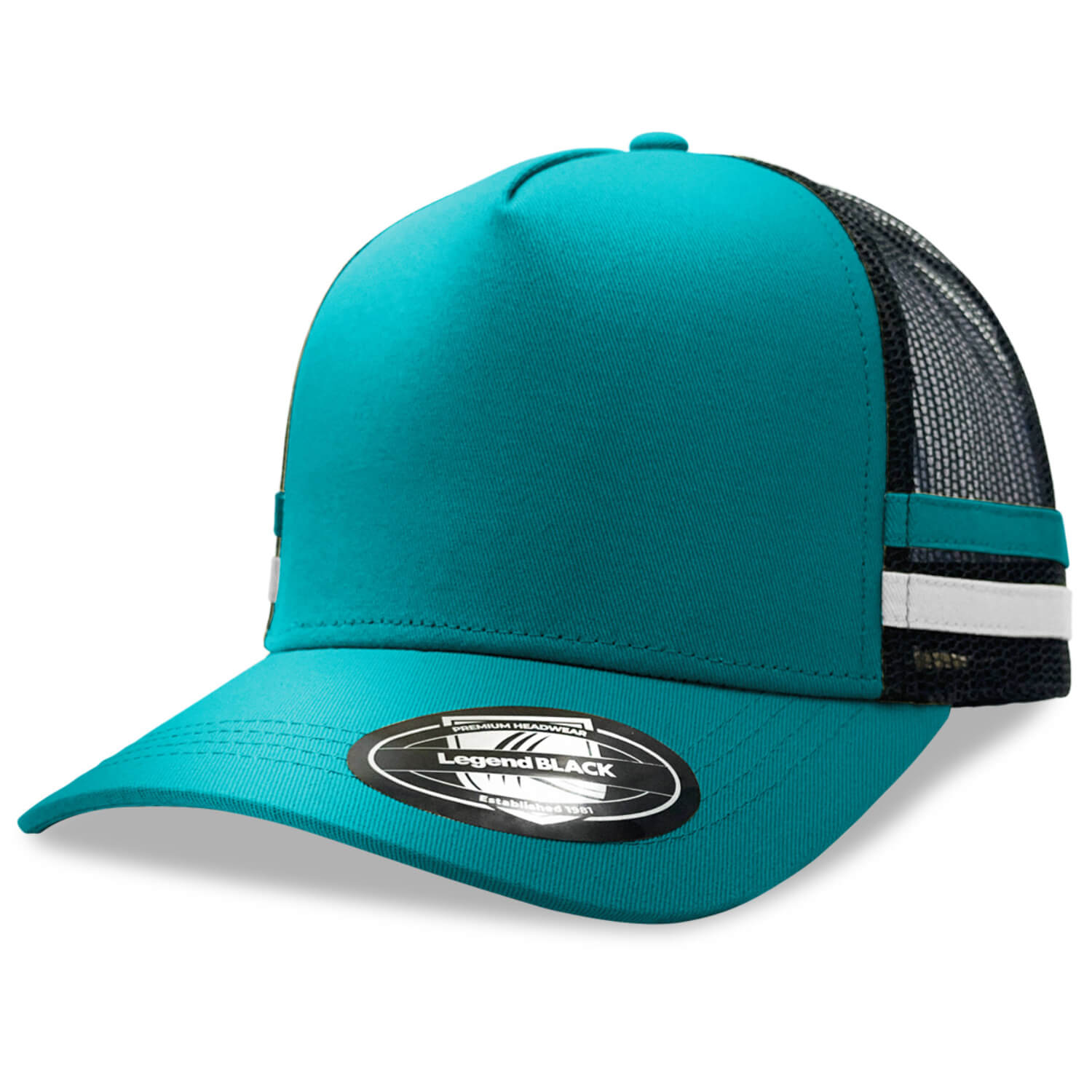Teal/ Black/ White