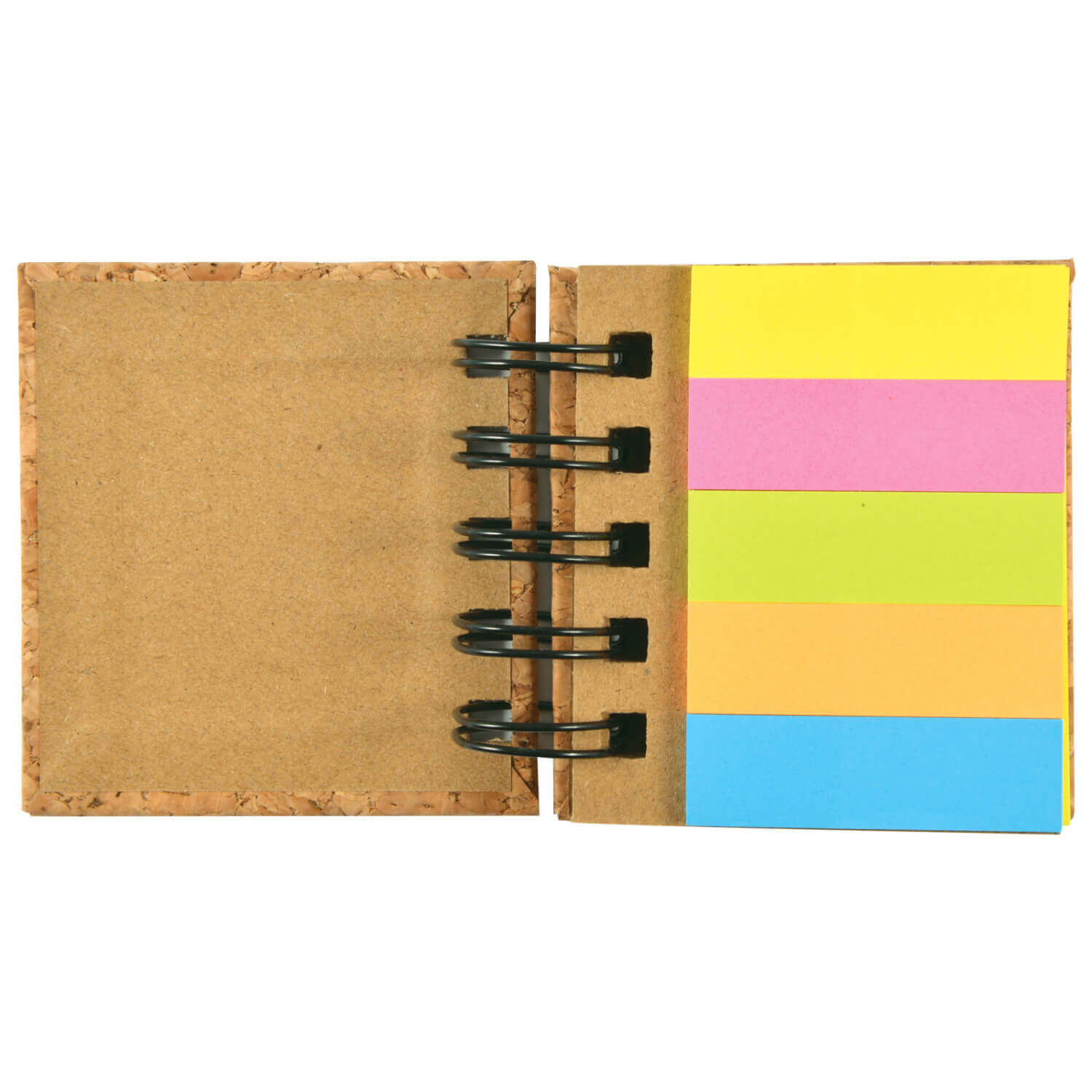 Cork Notebook with Sticky Notes - Image 3