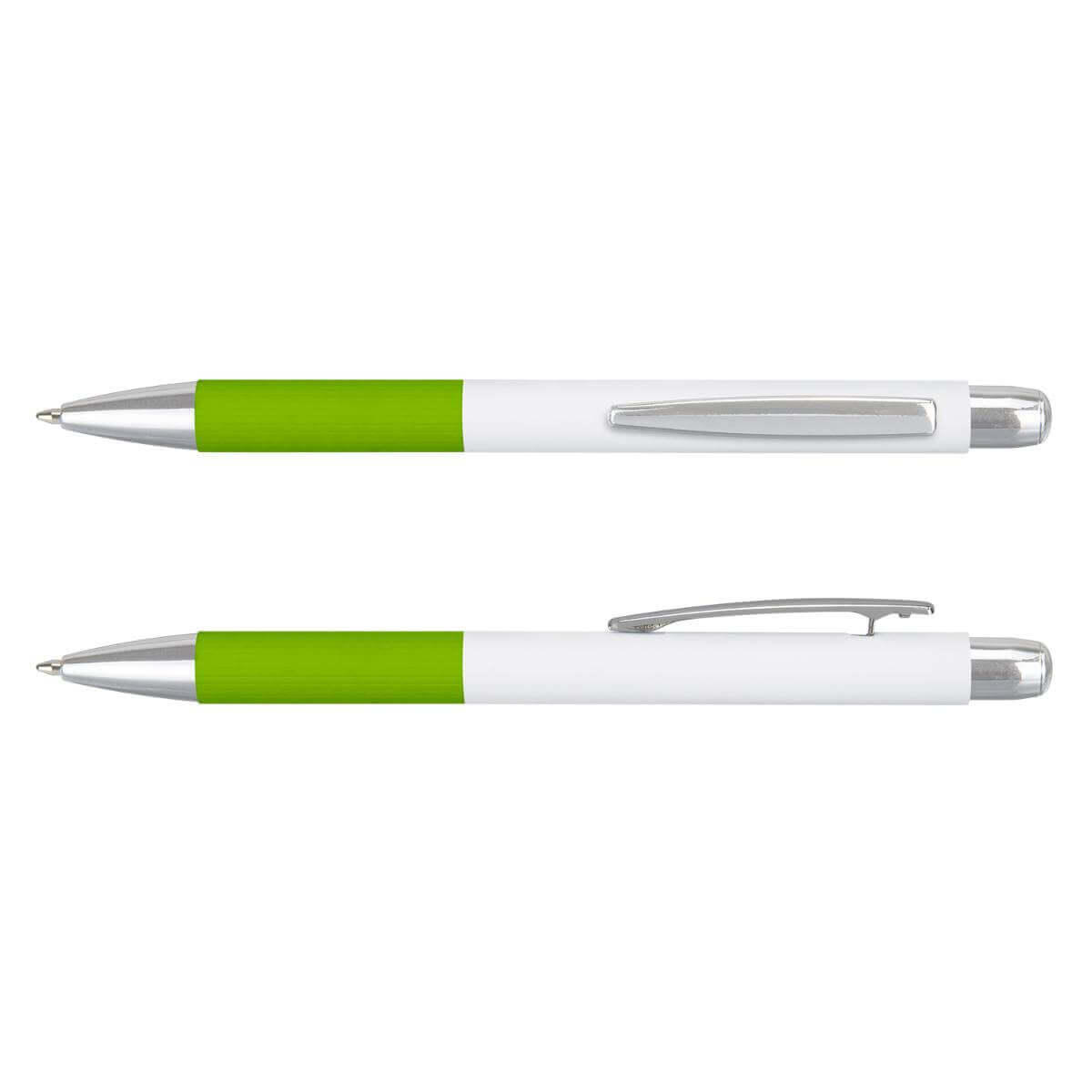 White/ Bright Green