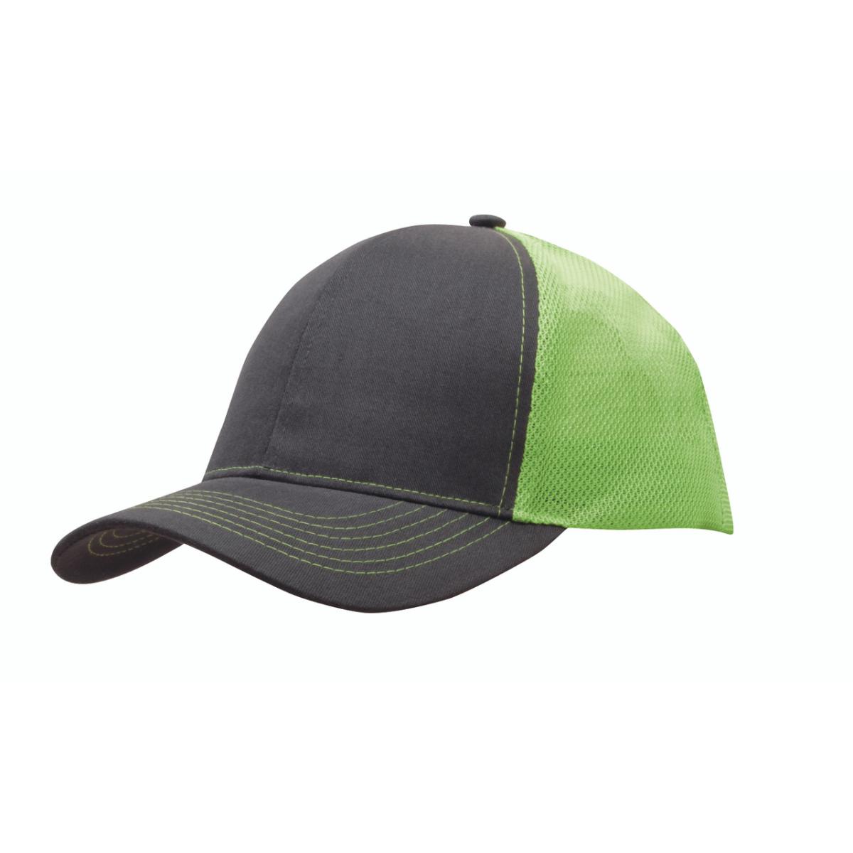Charcoal/ Bright Green