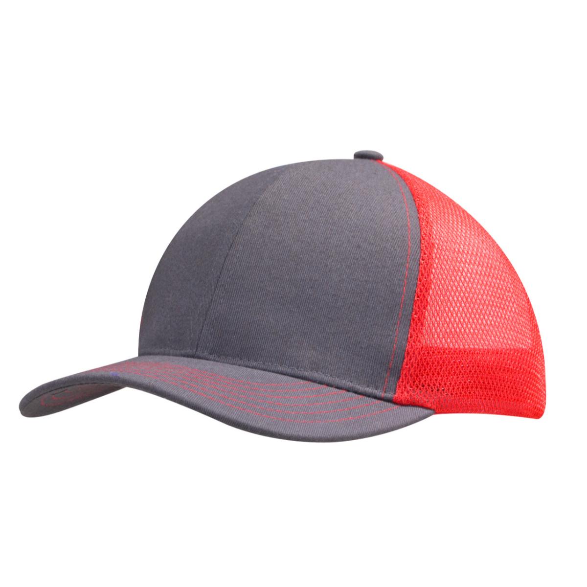 Charcoal/ Red