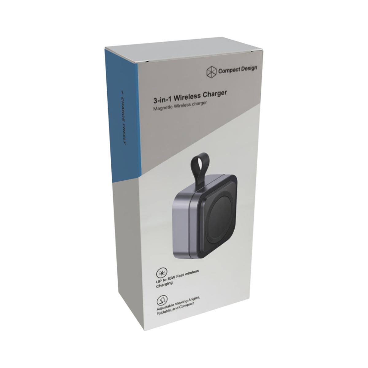 15W Watergate 3 in 1 Magnetic Wireless Charging Station - Image 12