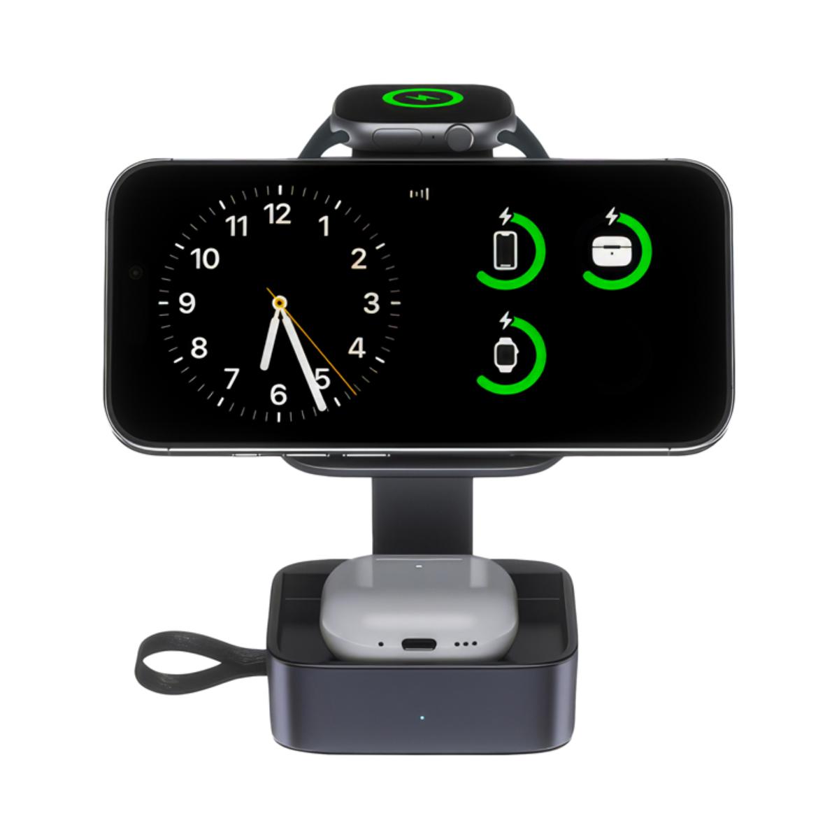 15W Watergate 3 in 1 Magnetic Wireless Charging Station - Image 8