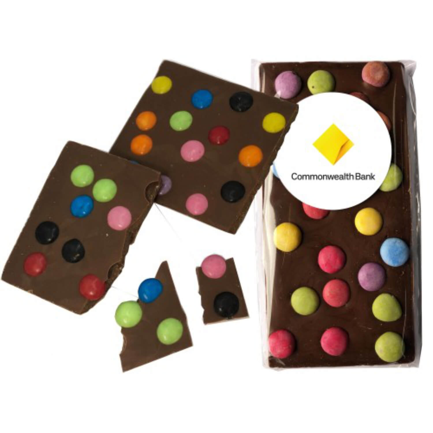 100g Premium Chocolate Block with Chocolate Beans